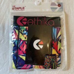Ethika Men's Multi-Color Geometric Animal Boxer Briefs